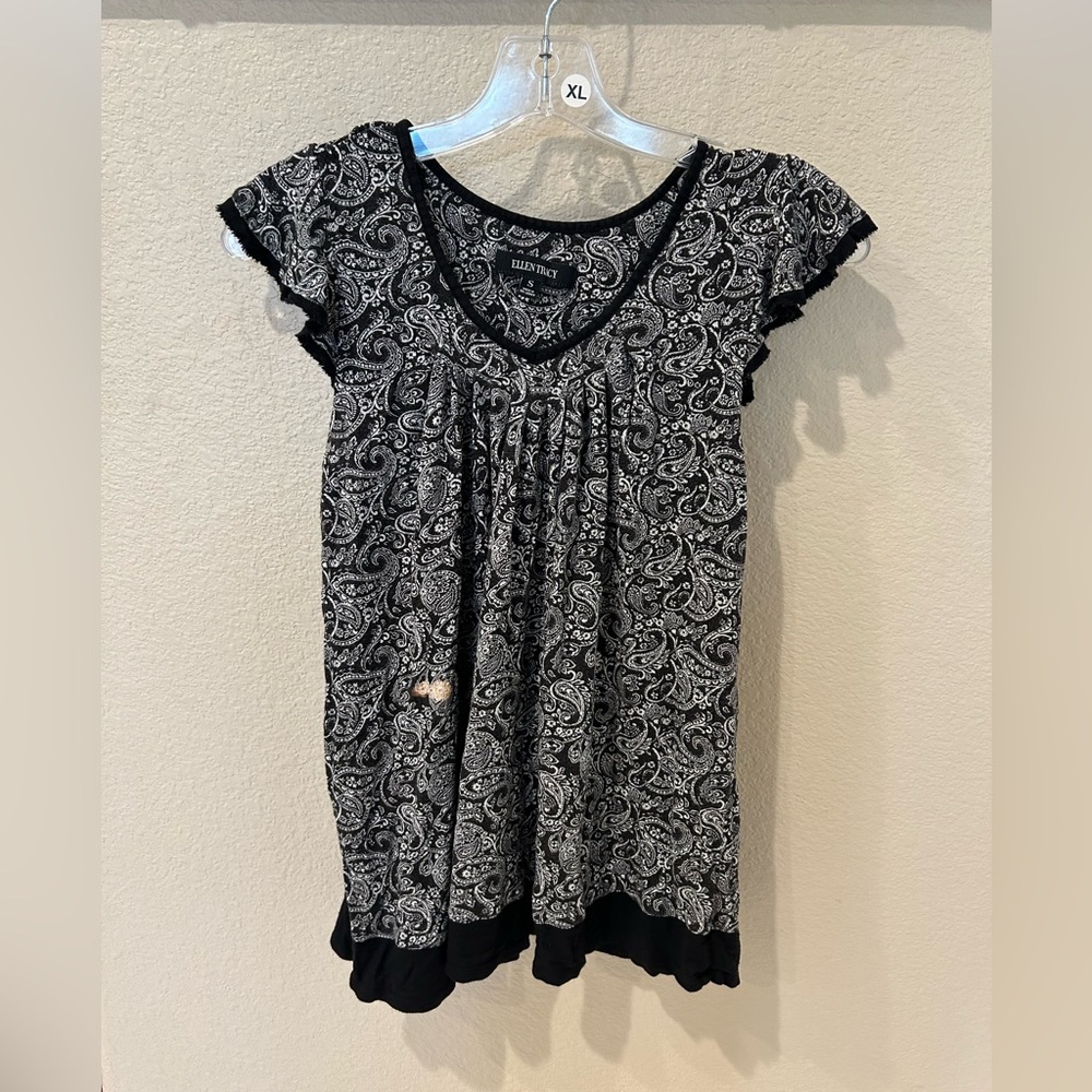 Ellen Tracy Pajama Top S